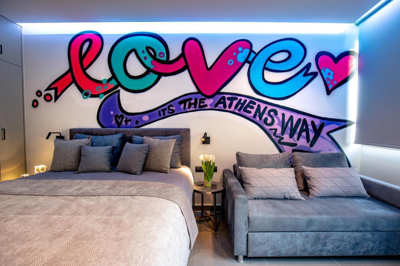 Ferienwohnung Triple A - Graffiti Homage In Psirri Square - Free Parking! Athen Exterior foto